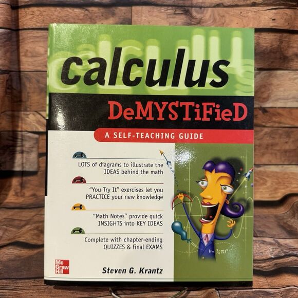 Calculus DeMYSTiFieD Self-Teaching Guide Steven Krantz Math Textbook Learn Easy - Picture 1 of 10